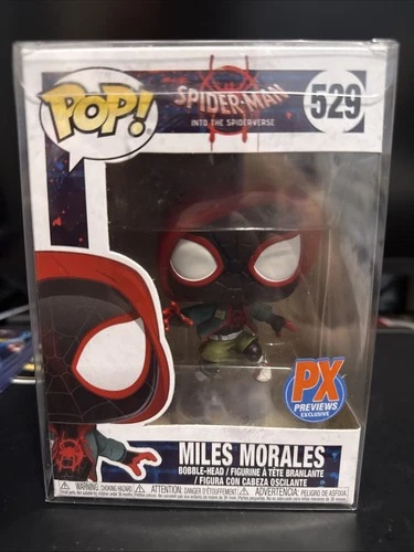 Funko Pop! Miles Morales Spider-Man #529 Into the Spider Verse PX Exclusive Ex.