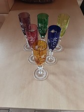 Nachtmann Sektgläser Traube bunter Überfang Kristall 