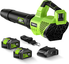 New Leaf Blower Cordless 650cfm Electric Leaf Blowers With 2 X 5.2ah Batteries