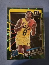 2023-24 Panini Donruss - Rated Rookie Brice Sensabaugh #214 Holo Green Laser...