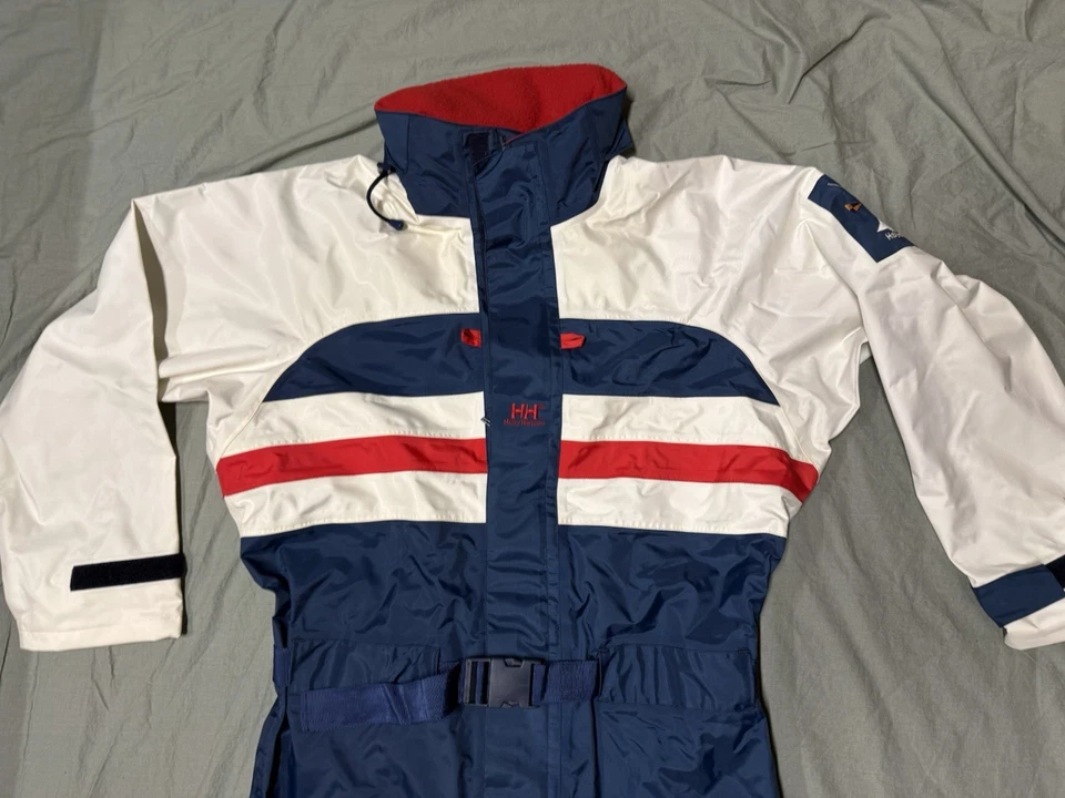 Traje De Colección Helly Hansen Unisex Med Lluvia Vela Yate Barco Océano Años 90 Foto 2 de 4