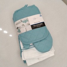 8-Pc Oven Mitt, Pot Holders, Dishclothes Kitchen Towels Set