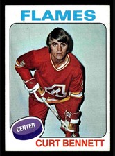 1975-76 Topps Curt Bennett #8 - Atlanta Flames - NM+