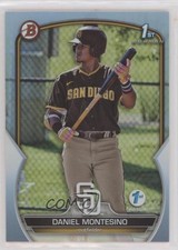 2023 Bowman 1st Edition Sky Blue Foil Daniel Montesino #BPPF-114 0q4s