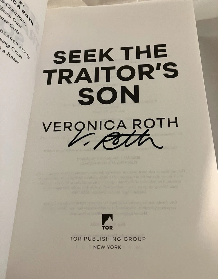 Seek the Traitor’s Son ARC Galley Signed Veronica Roth Advanced Readers Copy NEW - Image 2 of 4