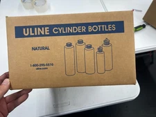 Uline 8oz Cylinder Bottles With Cap 