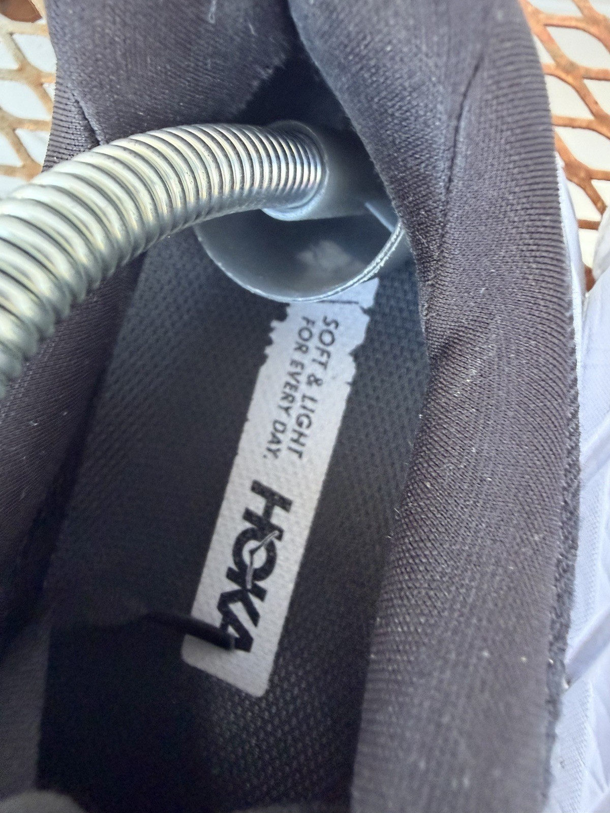 Hoka One One Clifton 8 Womens Black 1119394 BWHT Shoes Running Sneakers 10 B thumbnail 8