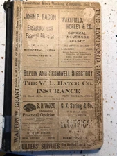 1914 NEW BRITAIN CONNECTICUT CLARK-DELANO COMAPNY DIRECTORY (BERLIN & CROMWELL)