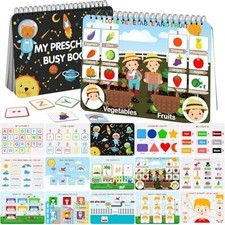 My Preschool Busy Book Learning Activity Book Educational Toy Toddlers NEW