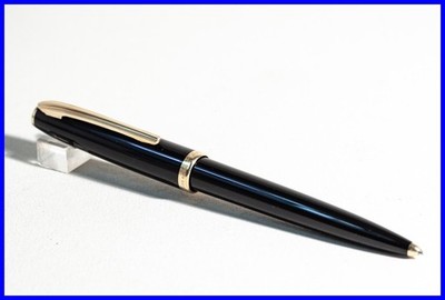 GEHA Retractable Ballpoint Pen Gold Swing in Black & Rolled Gold