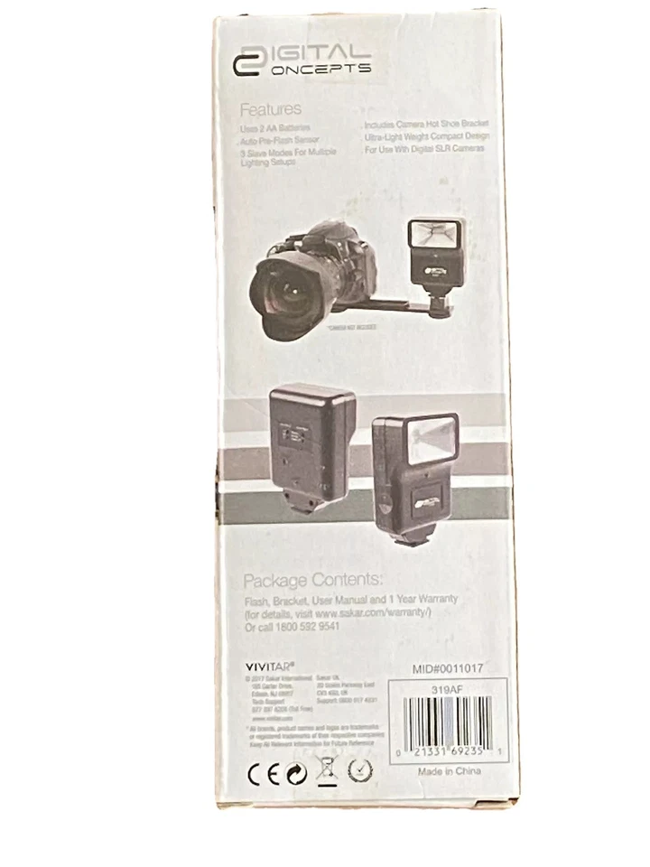 Vivitar Digital Concepts Digital Slave Flash Ultra Light Weight 319 AF - Image 2 of 4