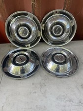 1958 14 Studebaker Star Stainless Wheel Covers Hubcaps Set Of 4 Oem Vintage
