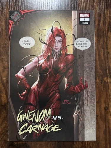 GWENOM VS CARNAGE#1 INHYUK LEE MARY JANE AMAZING SPIDERMAN VARIANT KRS EXCLUSIVE
