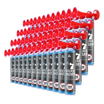 48x AABCOOLING SIGNAL HORN 75g - FUßBALL FANFARE, FAN-TRÖTE, DRUCKLUFT TROMPETE