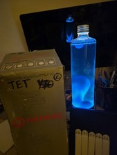 Mathmos Jet BOTTLE ONLY in original box Blue Wax with Blue Liquid Rare 90s