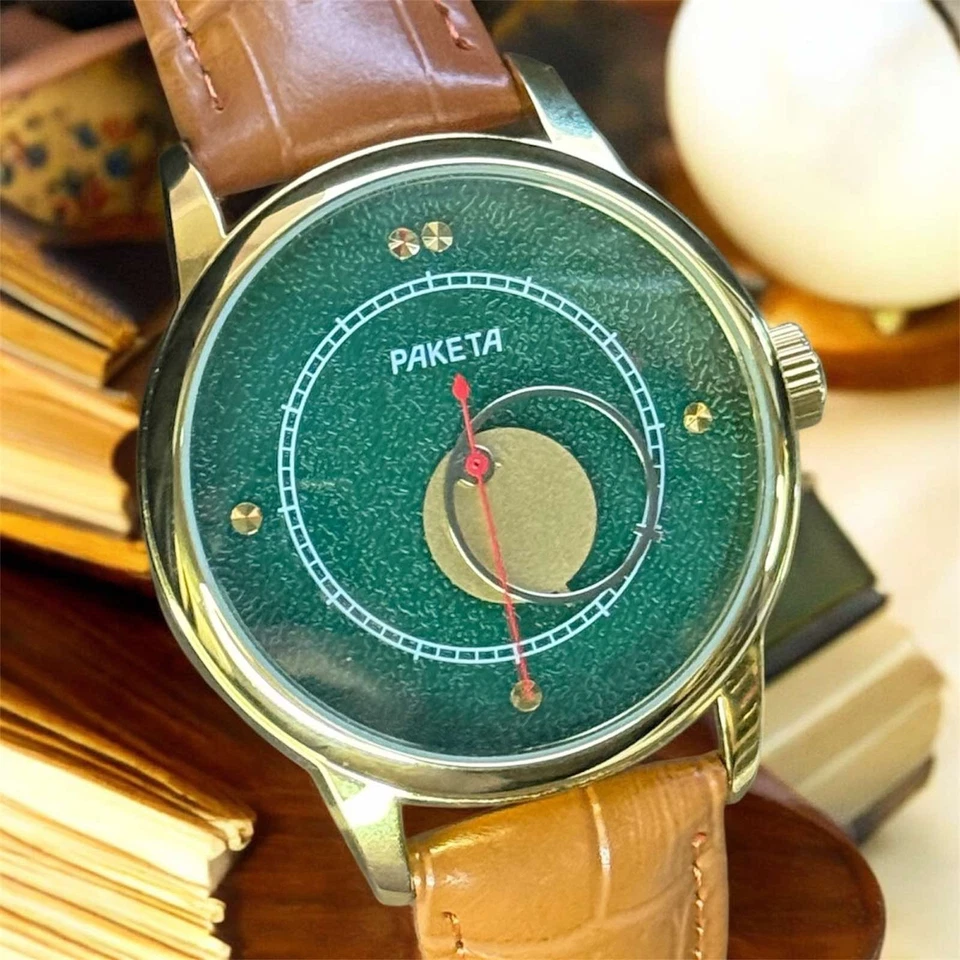 Vintag Raketa Kopernik Sun & Moon Watch Soviet USSR Rare Mechanical 2609HA Men’s - Image 2 of 4