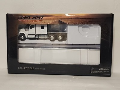 Tonkin Replicas Kenworth 1:50 Scale 53'  Great Dane White With Trailer