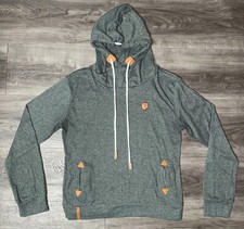 Naketano Brave New World Pullover Hoodie Sweater Women's Small S Green Pockets