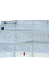 Antique Victorian Deed 1848 Date Stamped Seals #20