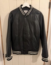 Men’s Coach Leather Varsity Jacket Medium