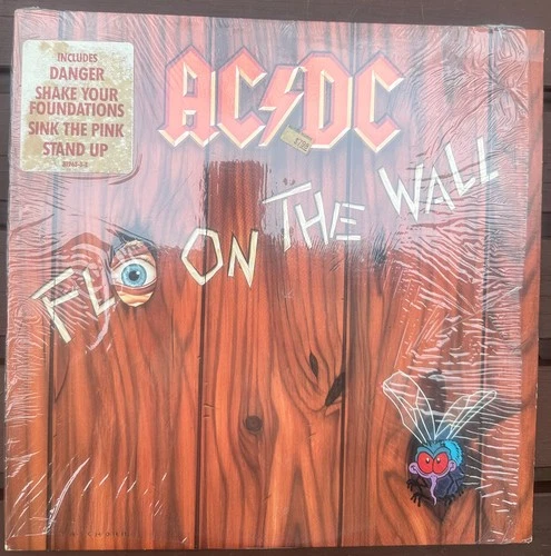 AC/DC Fly on the Wall 1985 LP Vinyl 81263-1 RL in Shrink Atlantic EXC Tested !!!