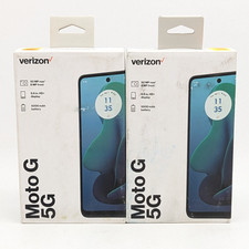 Motorola Moto G 5G XT2417D 128GB  Sage Green  VERIZON ONLY  Lot of 2