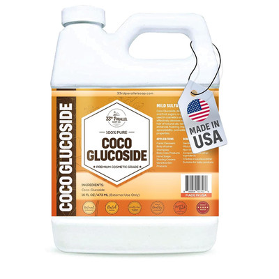 33Rd Parallel | COCO GLUCOSIDE Surfactant (16 Oz) | Natural Plant Derived | for