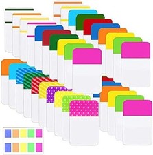900 Pieces Tabs Sticky Index Tabs,Writable and Repositionable File Tabs Flags Co