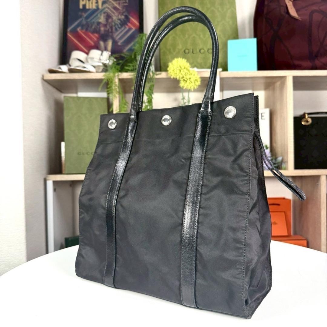 Prada Leather & Nylon Handbag in Excellent Condition Imported From Japan  