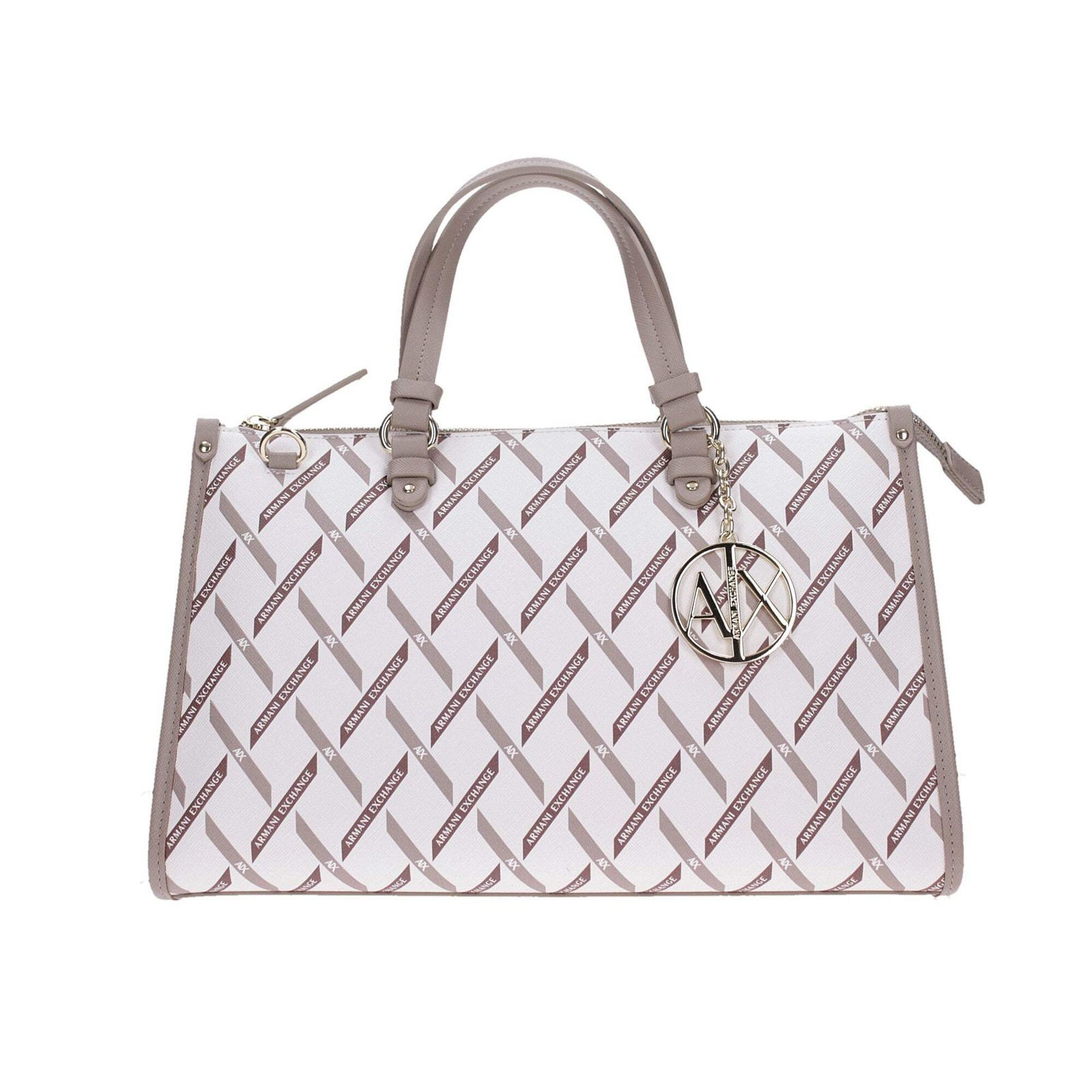 Armani exchange Borsa Pvc Donna Bianco/beige Xw000400 m1245