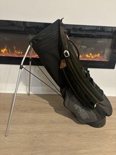 Vintage Ping Black Plaid Dual Strap Stand Golf Bag/4 Divider
