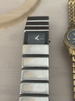 Pulsar & Pierre Cardin Lot of 3 Watches - Silver, Gold, Black Tone Assorted