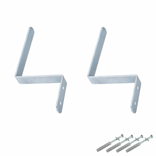 2X Wandhaken Stahl Schwerlast GeräTehalter Werkstatt RegalträGer Winkelhalterung-image
