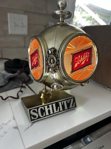 Working Schlitz Vintage Electric Beer Sign Lamp Collectible