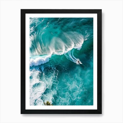 Capture An Aerial Perspective Of A  Framed Wall Art Poster Canvas Print Picture