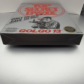 Golgo 13 Top Secret Episode Nintendo NES Box And Manual! Excellent Shape!!