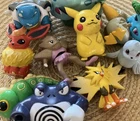 TOMY Pokémon Figure Lot (DAMAGED) For Repair Project + BK Bulba/Ivysaur Keychain