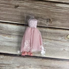 Barbie Doll Vintage Pink Tulle Fluffy Prom Evening Party Dress With Shoes