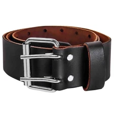 Heavy Duty Leather Tool Belt 2" Wide – Top Grain Construction for Work & Trades