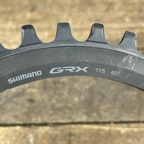 Shimano GRX 40T 11-Speed 1x Chainring 4-Bolt 110 BCD Road Gravel Black Bike - Picture 2 of 9