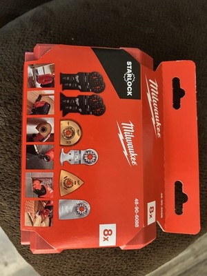Milwaukee Oscillating Tool Blades 48906088 8pc Starlock Renovation Kit Open Box