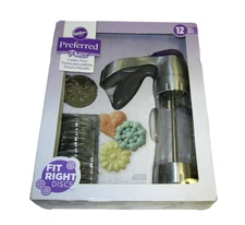 Wilton Cookie Press Preferred Fit Right Discs (12) Sealed