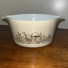 Pyrex Casserole Baking Dish 1Qt Mushroom Forest Fancies 473-B Vintage