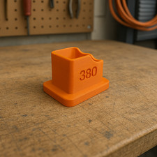 380 Magazine Pistol Speed Loader Universal Thumb-Saver Tactical 3D Print 2 Pack