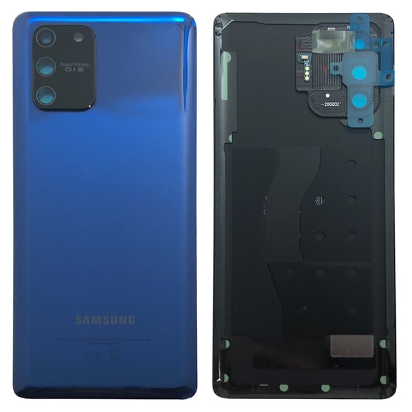 Samsung GH82-21670C Akkudeckel FüR Galaxy S10 Lite G770F + Klebepad Prism Blue-image