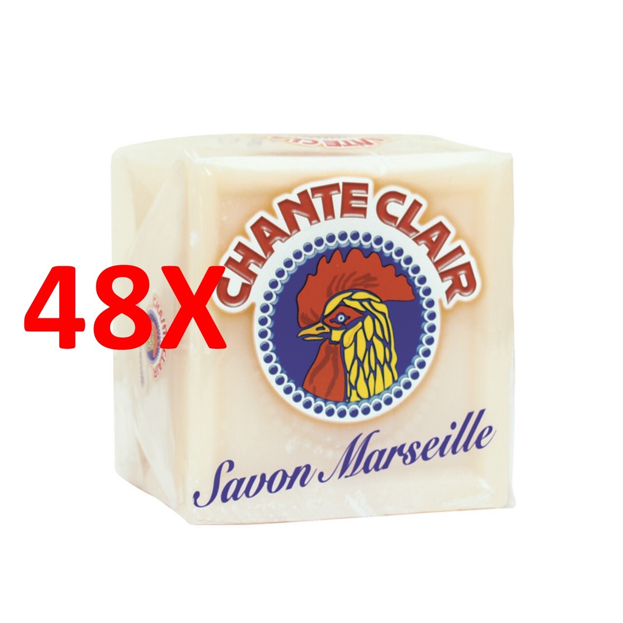 48 X Chanteclair Sapone Bucato Marsiglia Cubo 250g