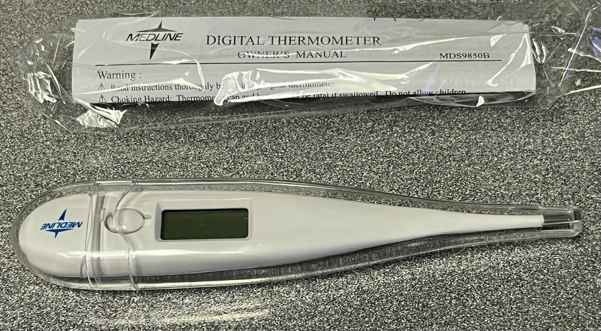 MEDLINE Premier Oral Digital Thermometer, in case, New