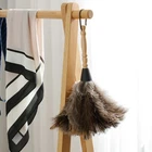 13" Ostrich Feather Duster Durable Dust Collecting cleaning Tool In Wool Shop #F
