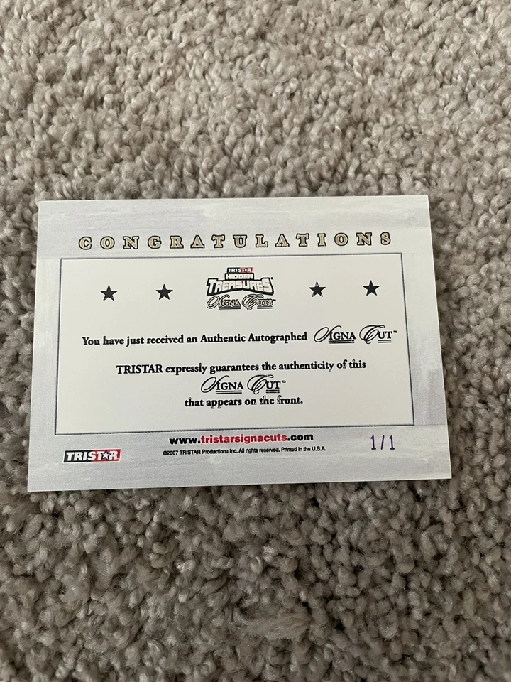 2007 Tristar Signa Cuts Randy White Harvey Martin Signed Autograph Cowboys 1/1 - Image 2 of 2