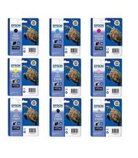 Genuine Epson T1571 TURTLE  Set of 9  inkjet cartridges   FREE DELIVERY